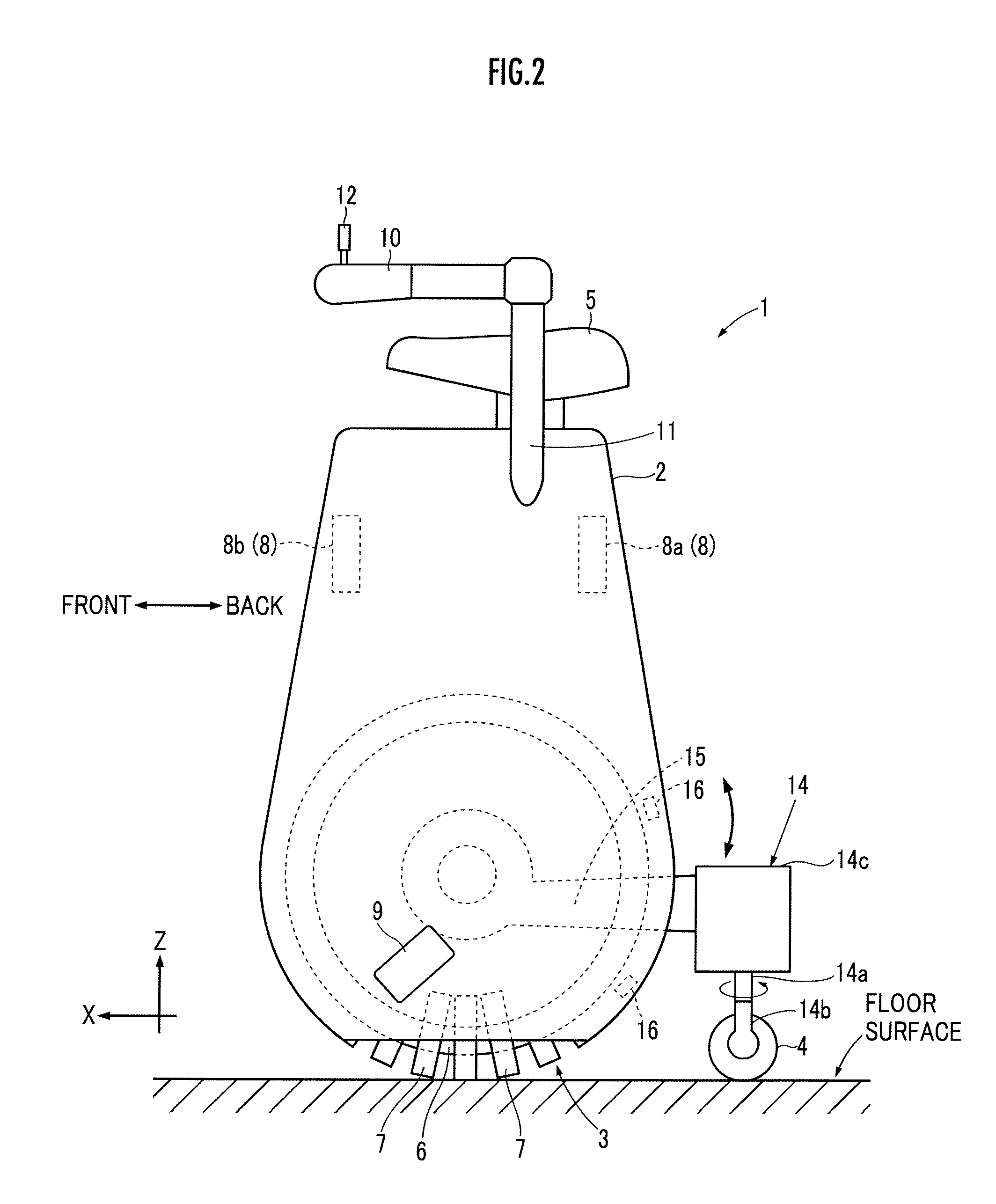 Inverted pendulum type vehicle, and control method of inverted pendulum type vehicle