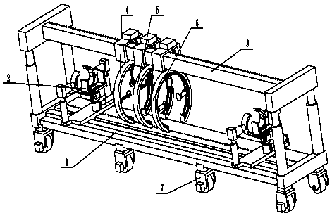 Integrated steel pipe cutting, drilling and polishing equipment