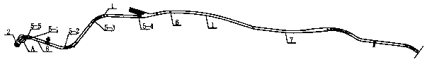 Ecological restoration system of water complement type river channel