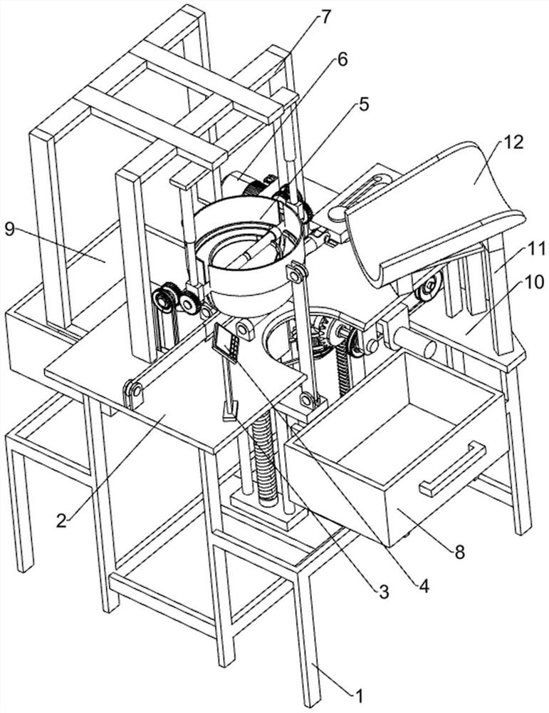 Seed melon double-track cutter girdling separation pretreatment device