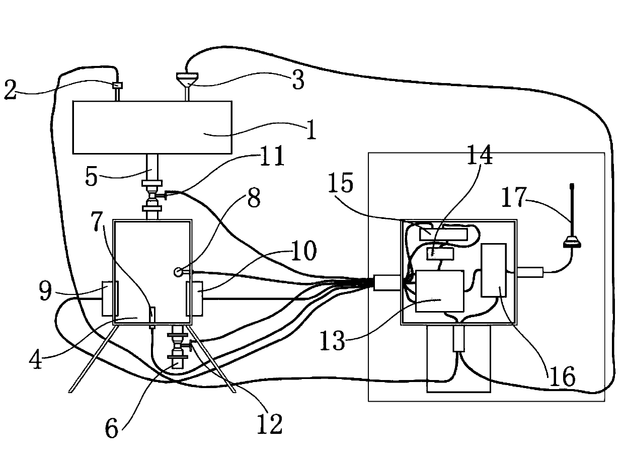 Pipeline natural gas hydrate formation online early-warning device and method