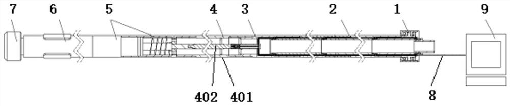 Underground coal mine wire-buried rotary guide drilling tool combination and industrial control method