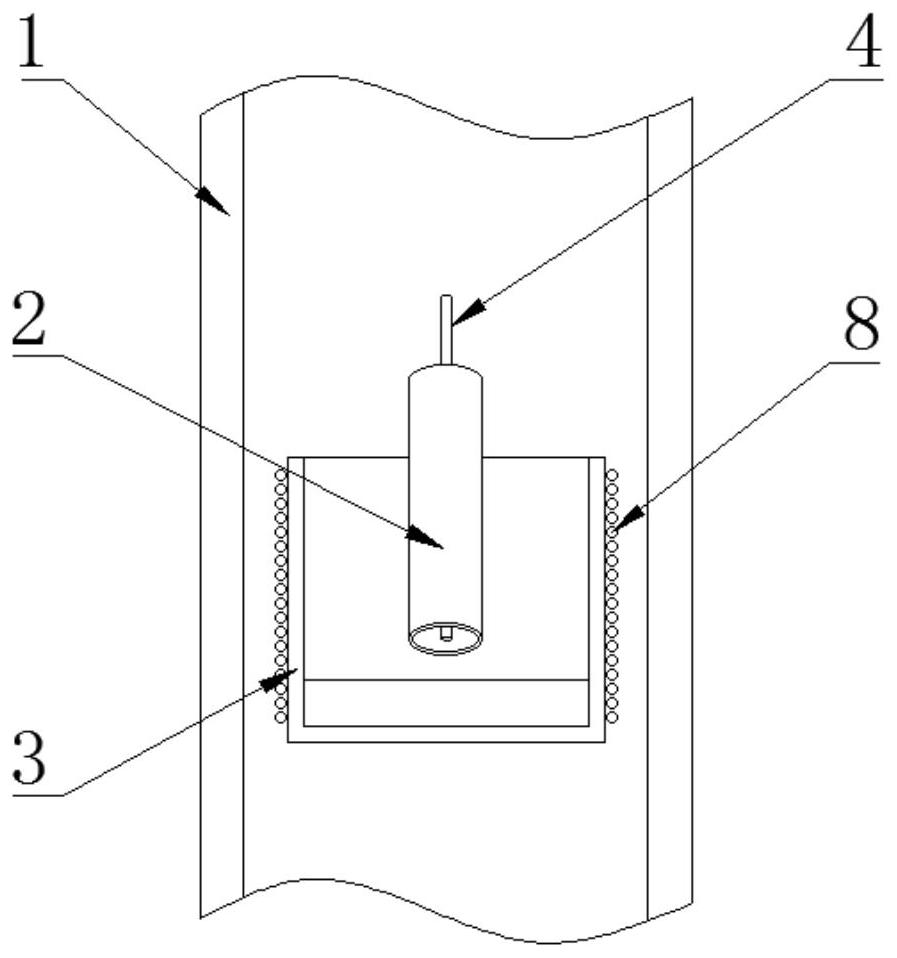 Method and device for growing cadmium zinc telluride single crystal