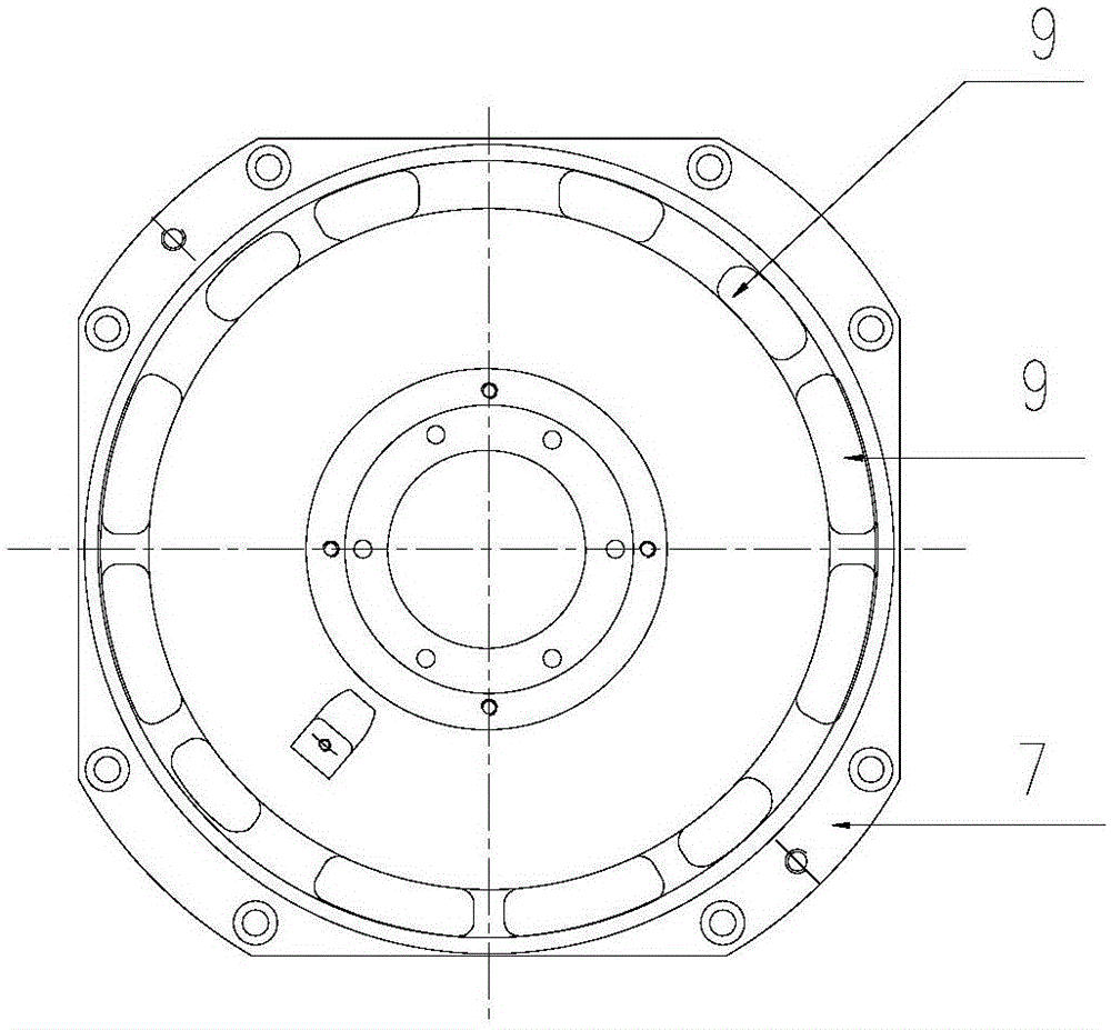 A motor end cover and a motor