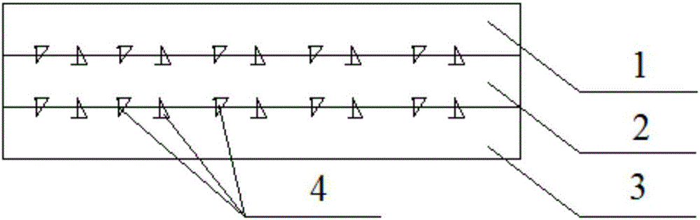 Sawtooth interface constraint damping track bed applied to vibration and noise reduction of subway