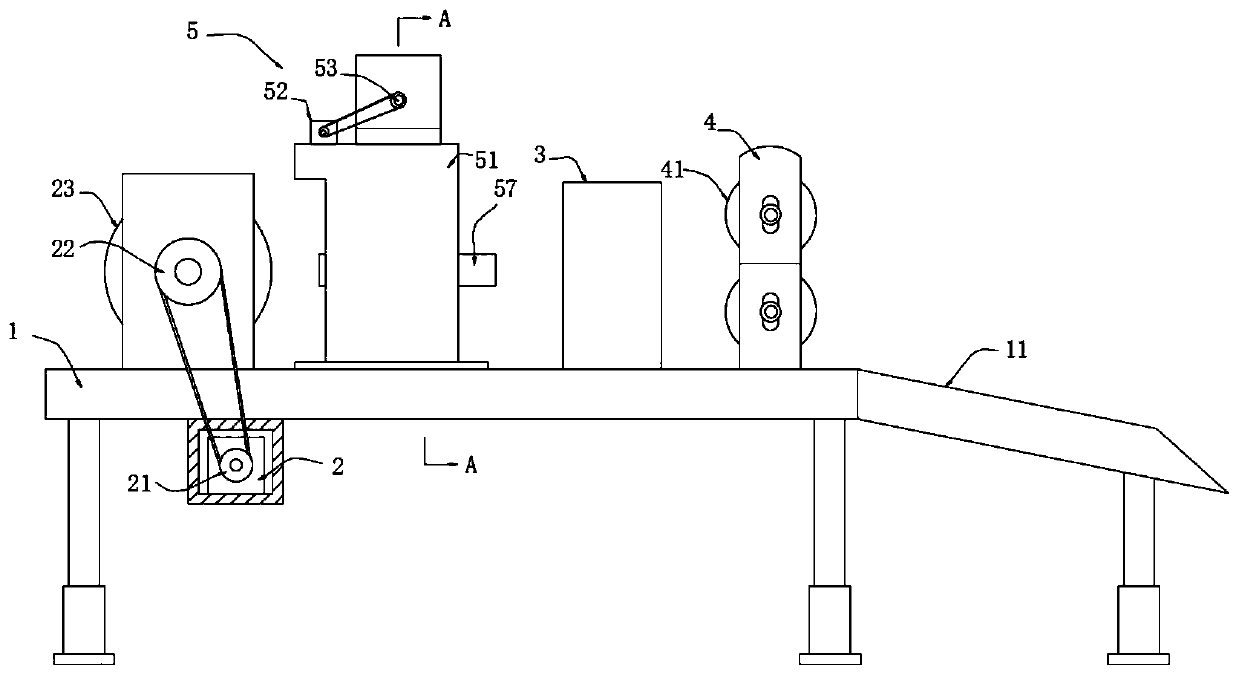 Cable stripping and cutting machining device