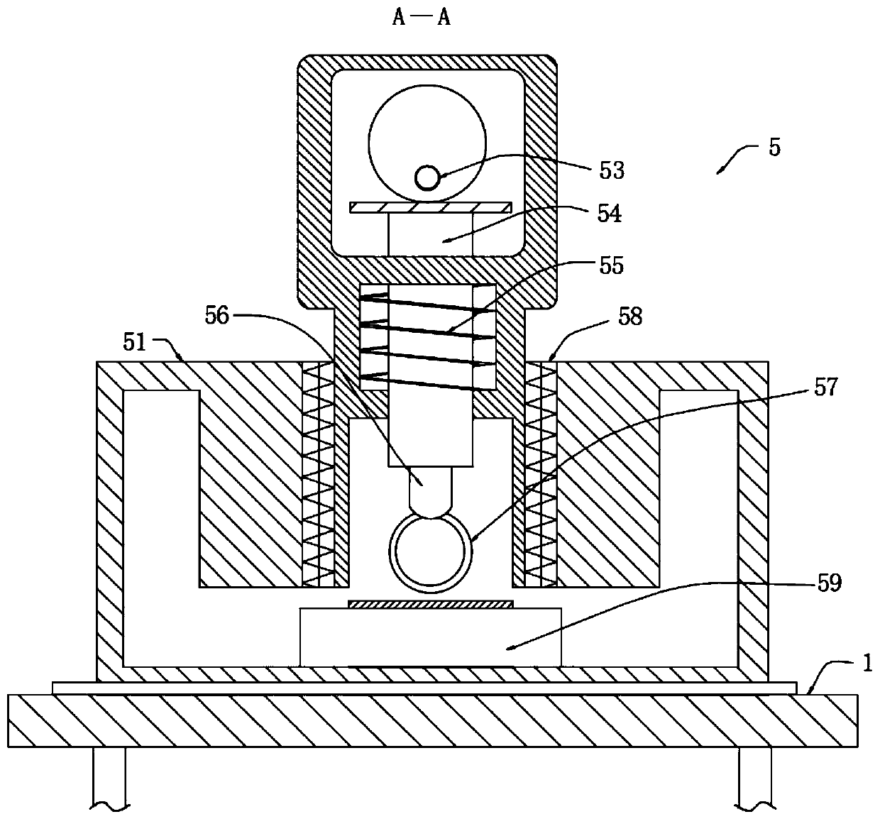 Cable stripping and cutting machining device