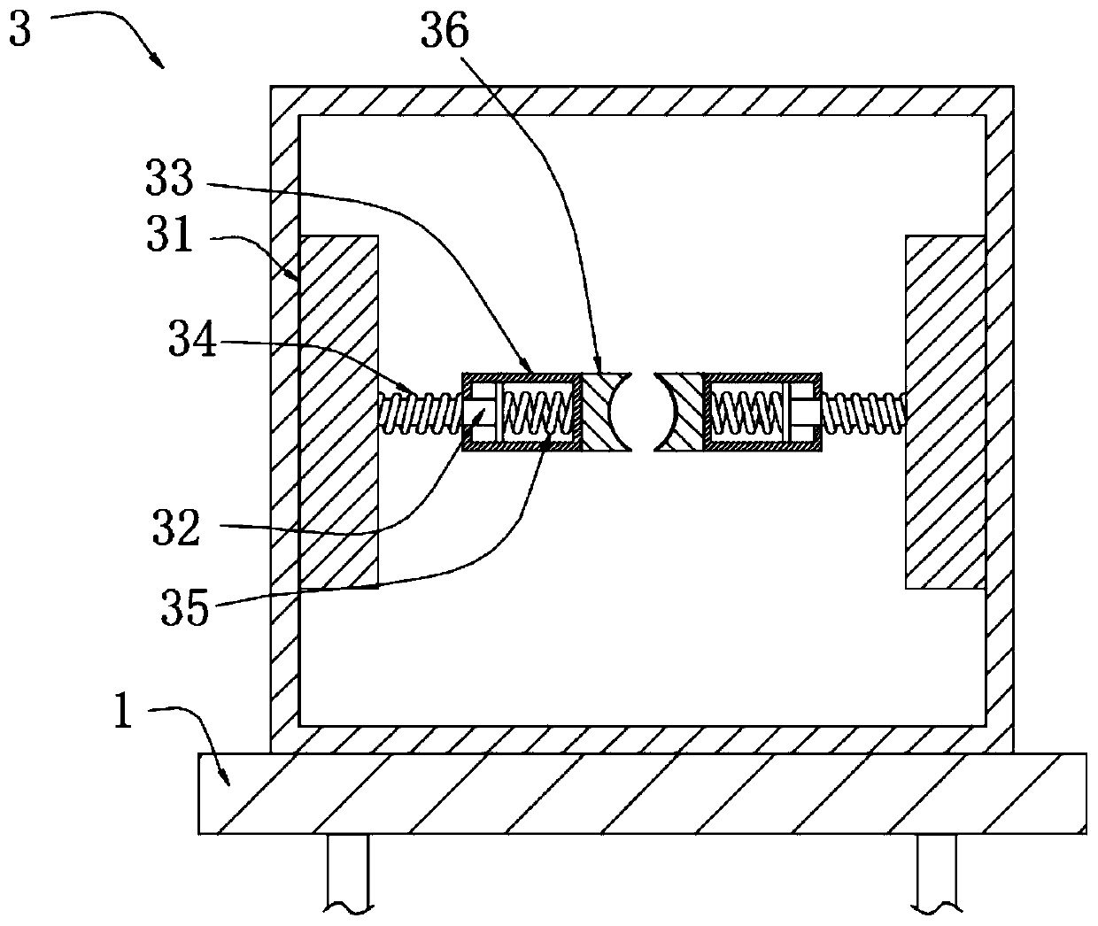 Cable stripping and cutting machining device