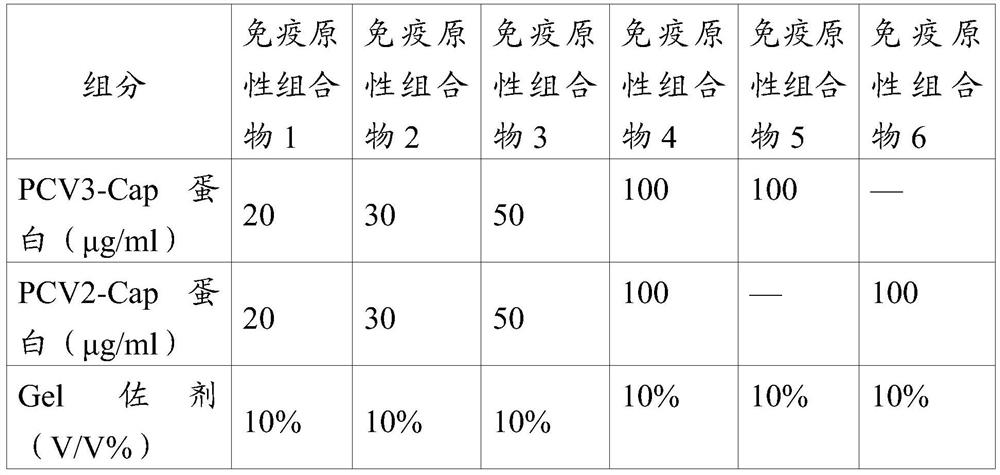 Immunogenic composition containing porcine circovirus type 3 and porcine circovirus type 2 antigens and application thereof