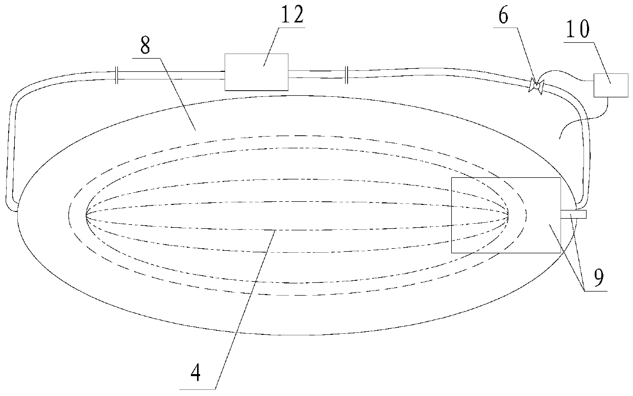 Process storage cooling apparatus for robot kidney transplantation operation