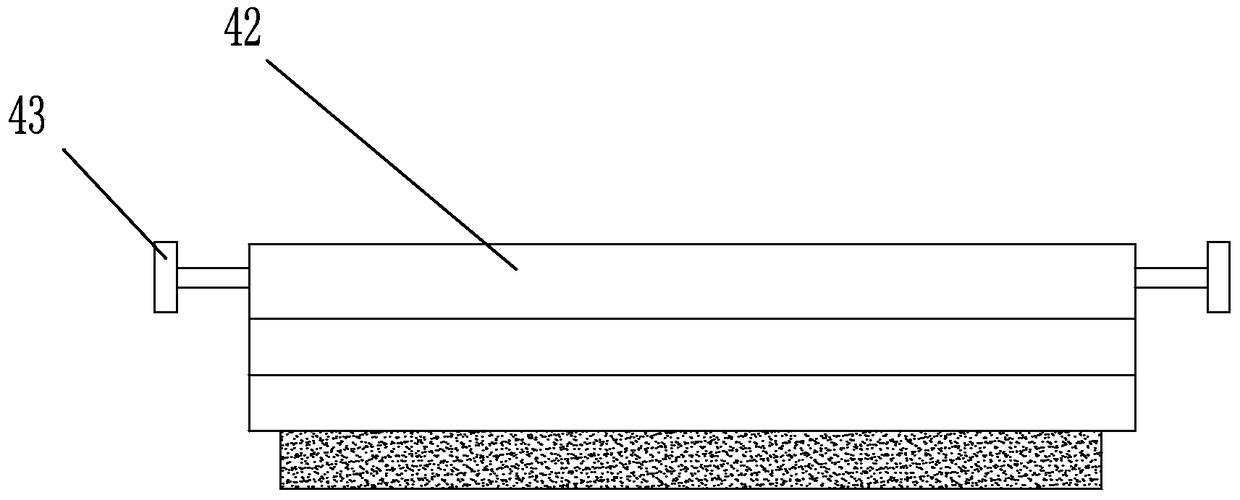 A drilling device for drilling flat glass