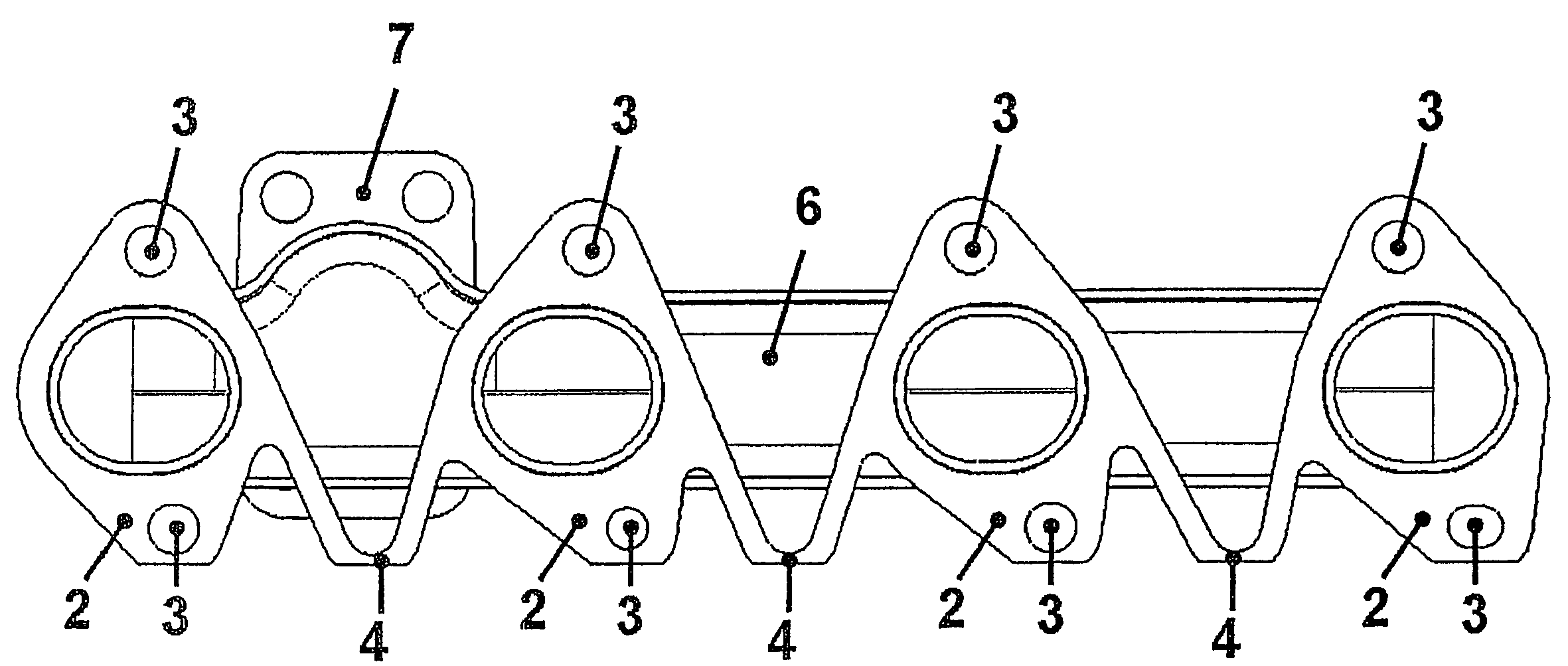 Manifold flange