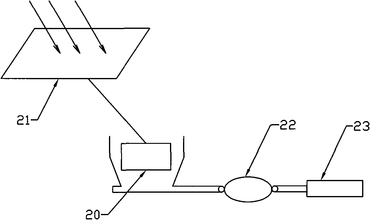 Solar heating system for building with cast-in-situ open-web floor