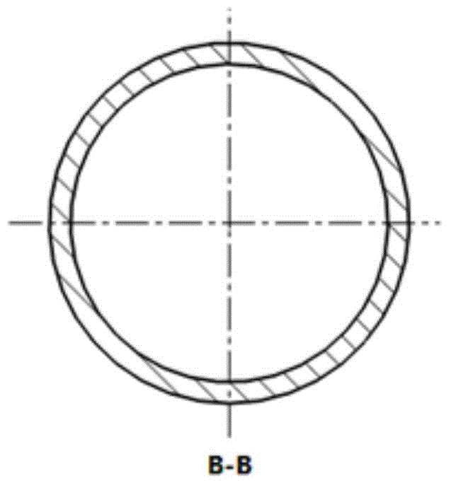 Axial symmetry type cross inner-fin heat transfer enhanced tube