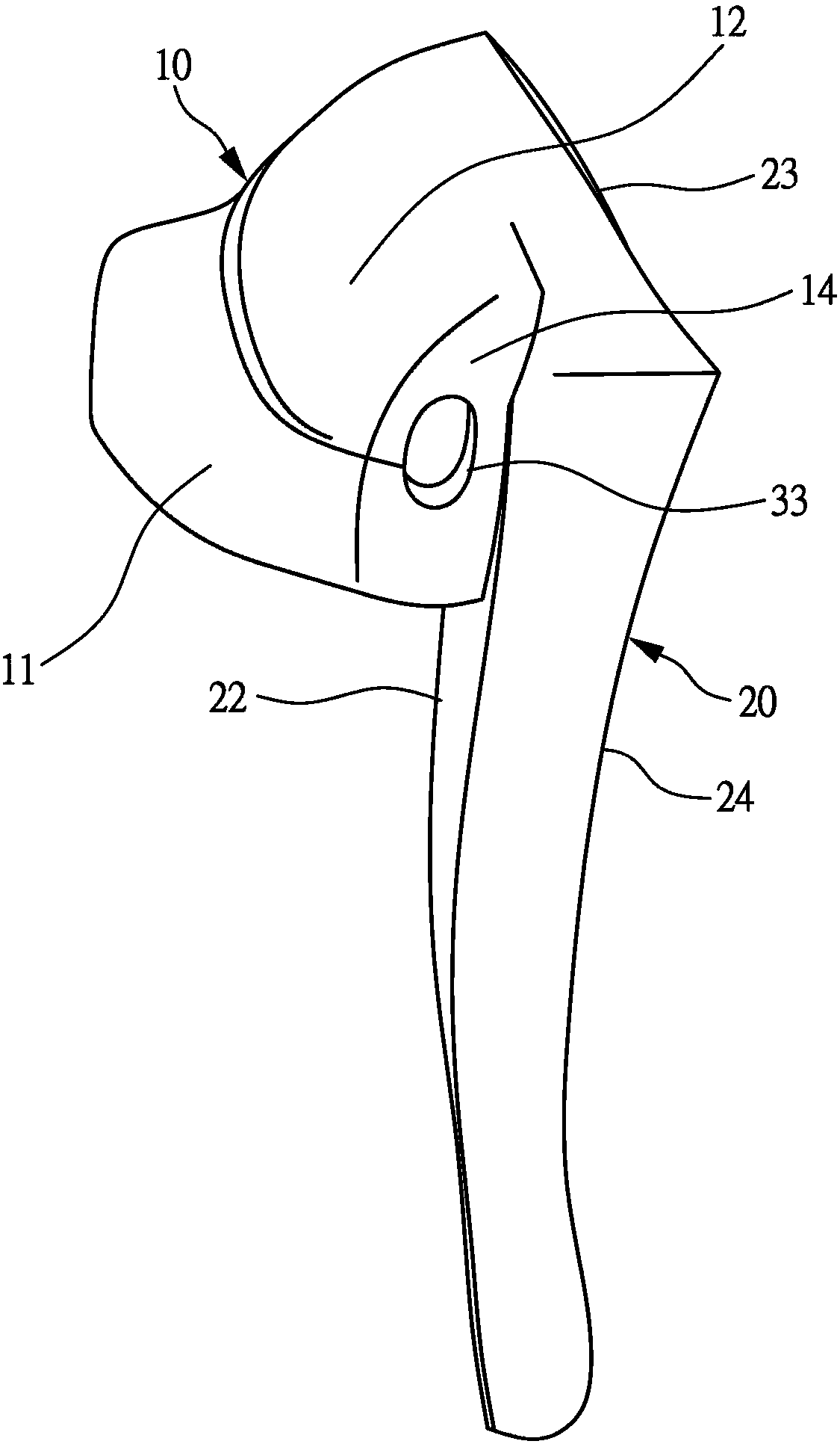 Earphone head structure, earphone sleeve structure and ear canal type earphone device