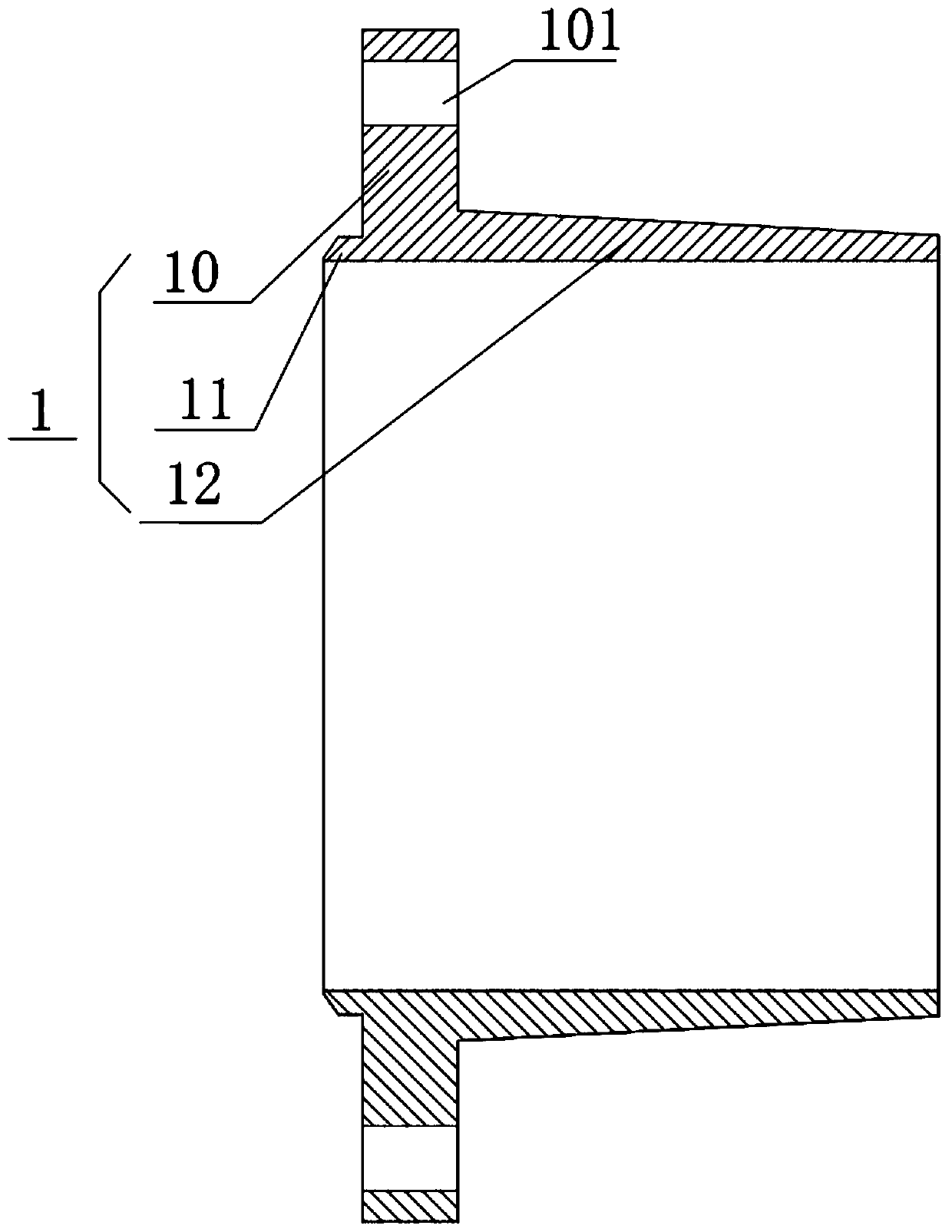 Special-shaped flange for pipeline hard seal connection