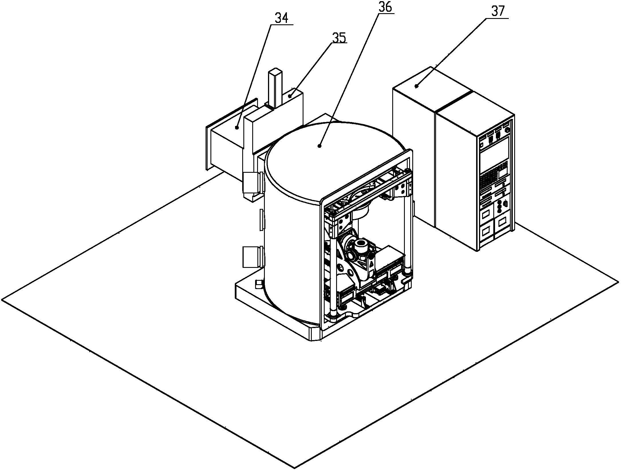 High-precision five-axis ion beam machining device with high dynamic performance and control method thereof