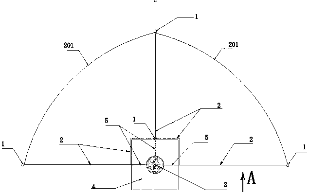 Arid geological grounding grid and its construction method for water retention and resistance reduction