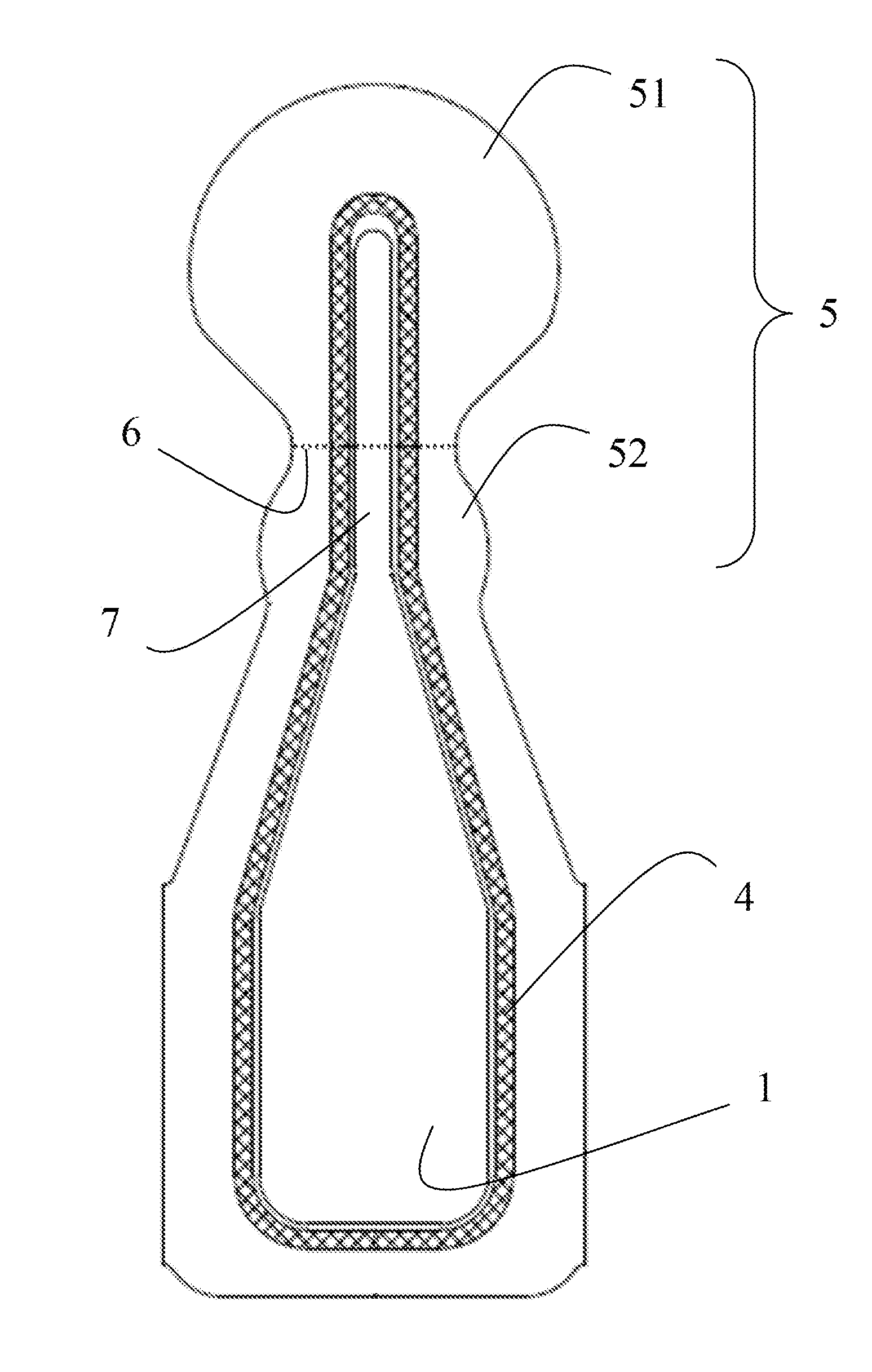 Non-resealable thermoformed packaging for liquid or pasty substances