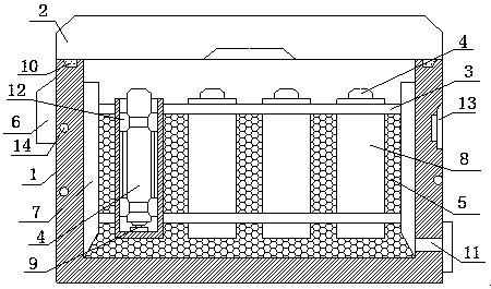 Tumor gene detection reagent storage box