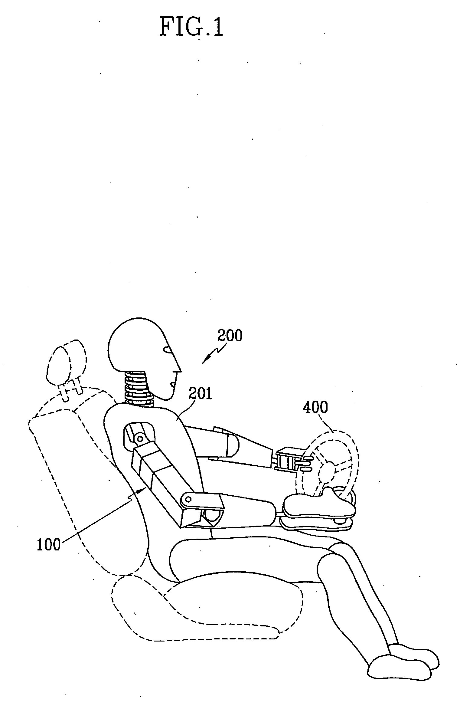 Arm assembly for a crash test dummy