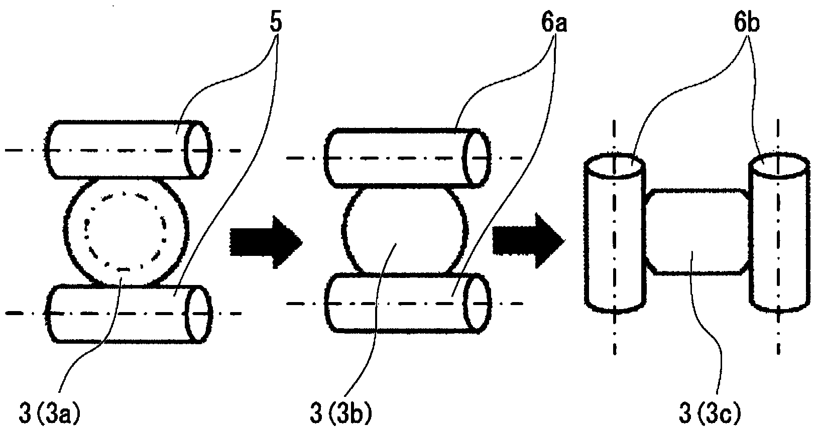 Method for continuous casting of steel, and method for manufacturing bar steel