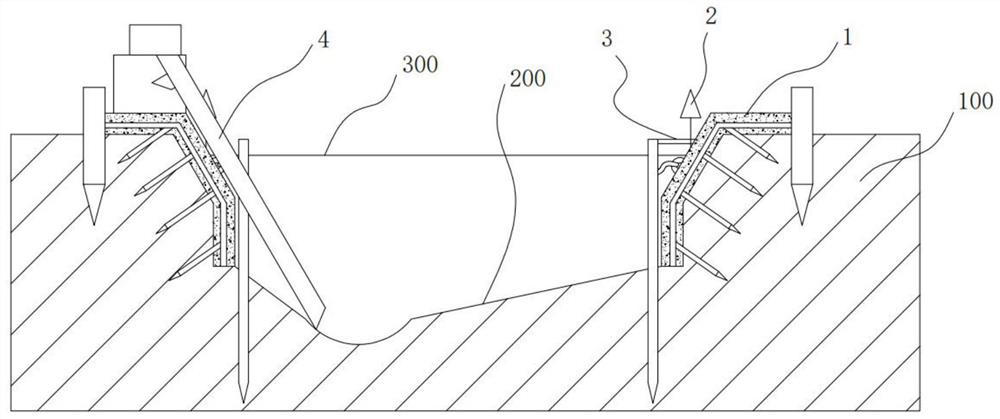 Small and medium-sized river regulation ecological bank protection structure and bank protection method thereof