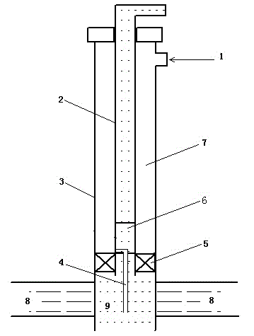 Liquid foaming agent injection method