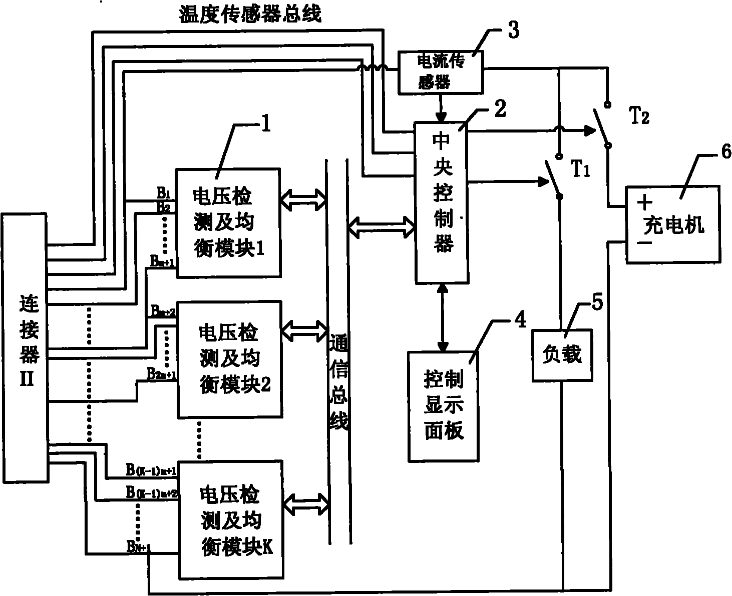 Power battery pack detecting, evaluating and equalizing charge system and applying method thereof