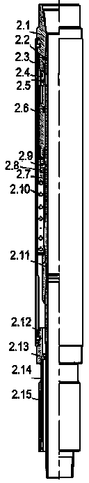 Layered oil exploitation device