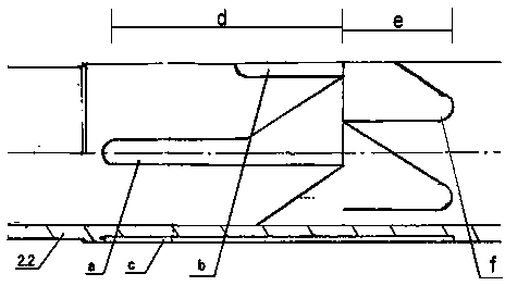 Layered oil exploitation device