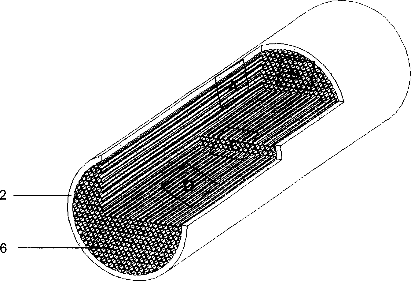 Multi-channel nerve rehabilitating tube, its preparation process and dedicated mold