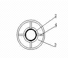 Slideable annular tray bracket mounting structure of large-diameter stand pipe