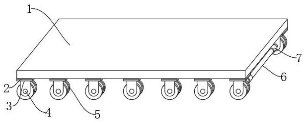 Expressway tunnel waterproof board trolley walking device