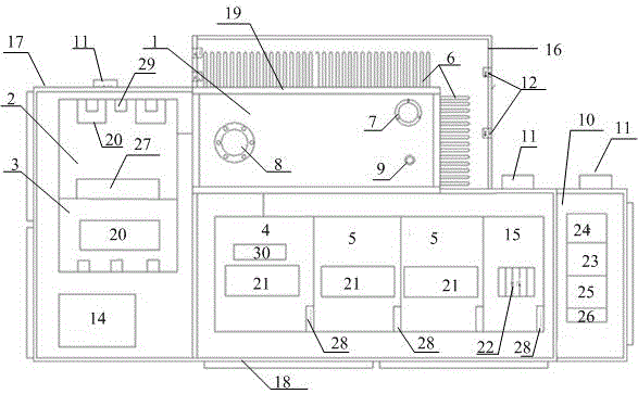 Compact American-type substation