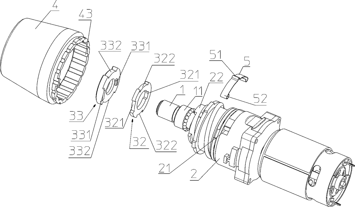 The impact mechanism in the impact drill