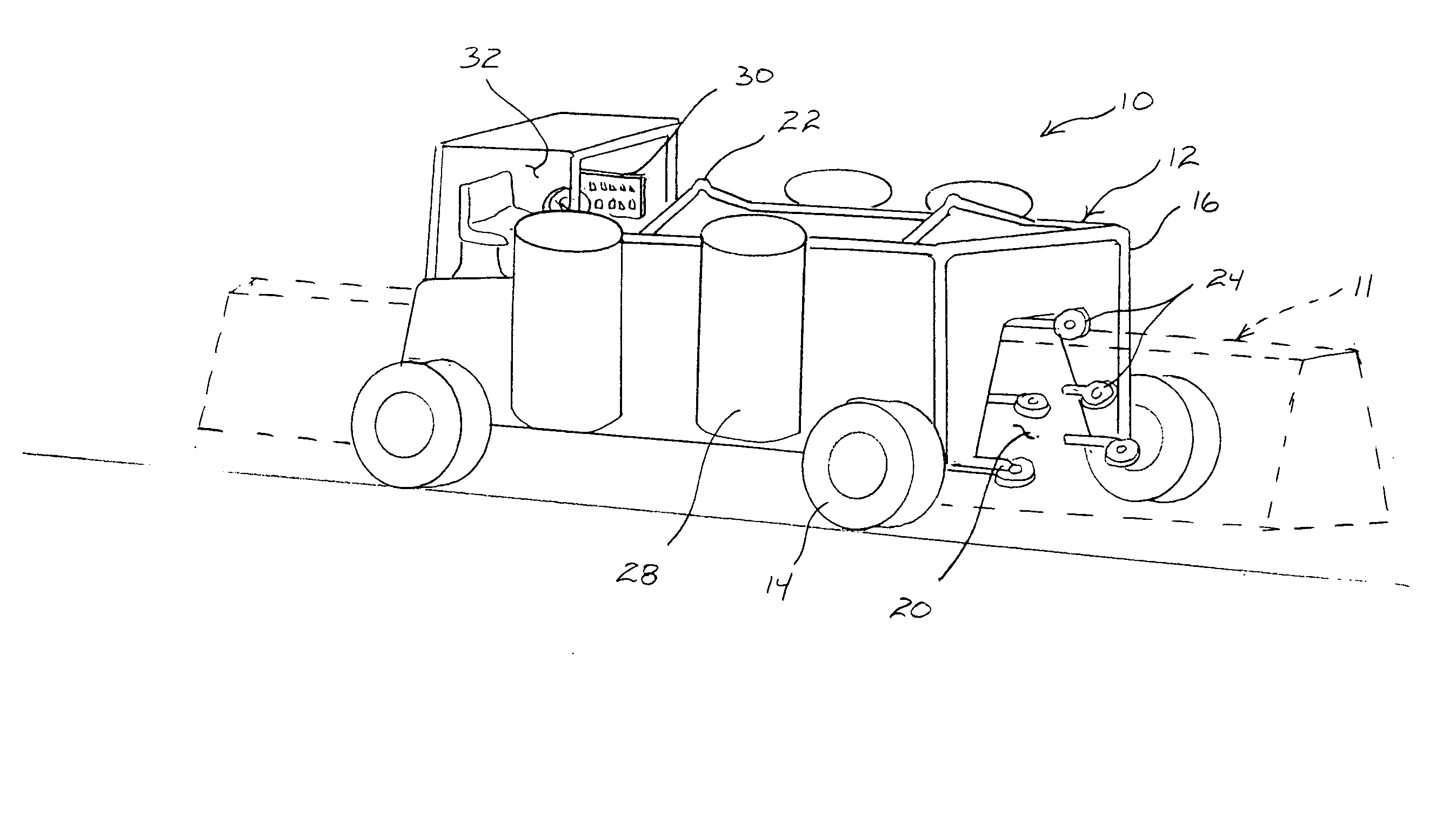 Apparatus and method for cleaning, painting and/or treating traffic barriers