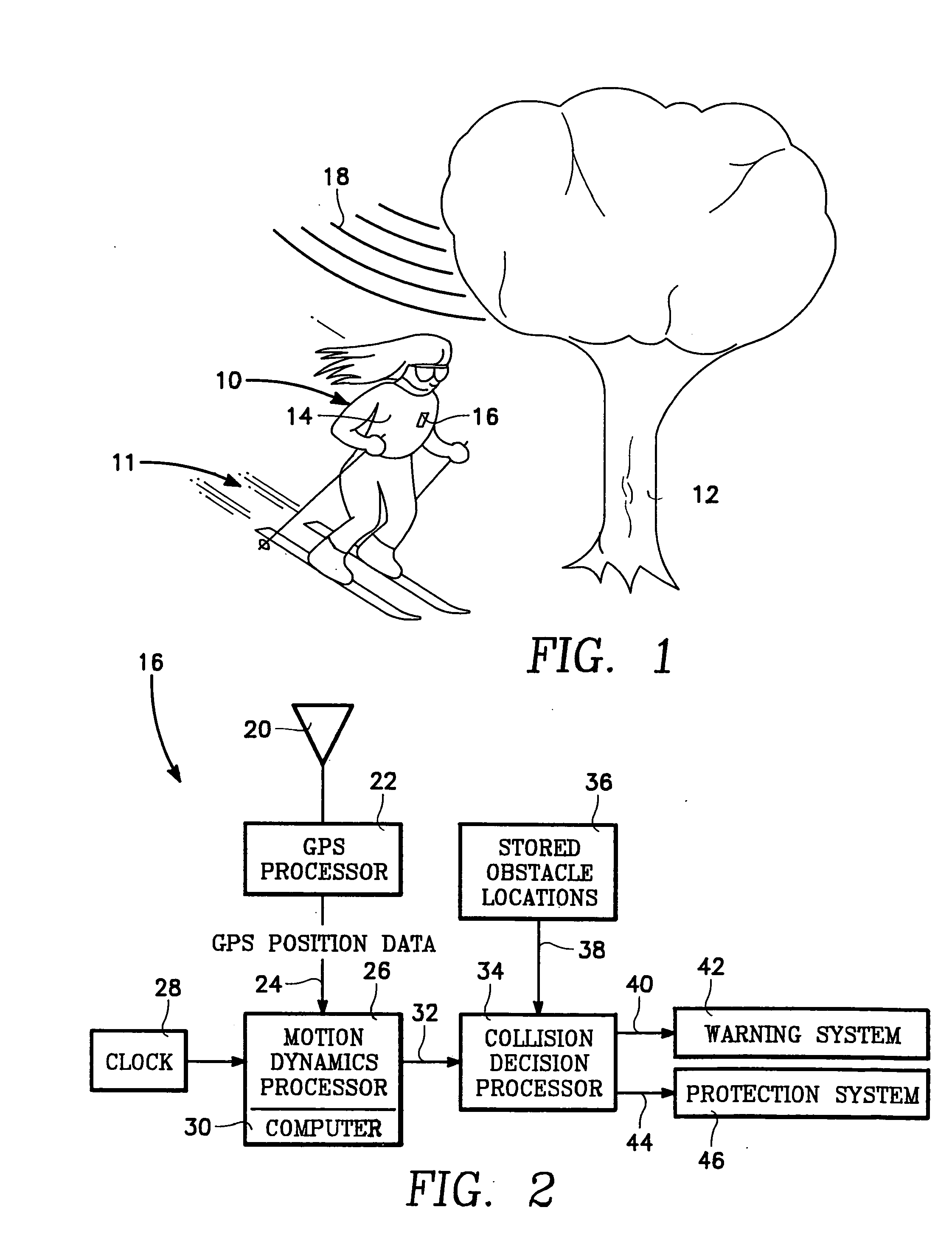 GPS collision avoidance apparatus