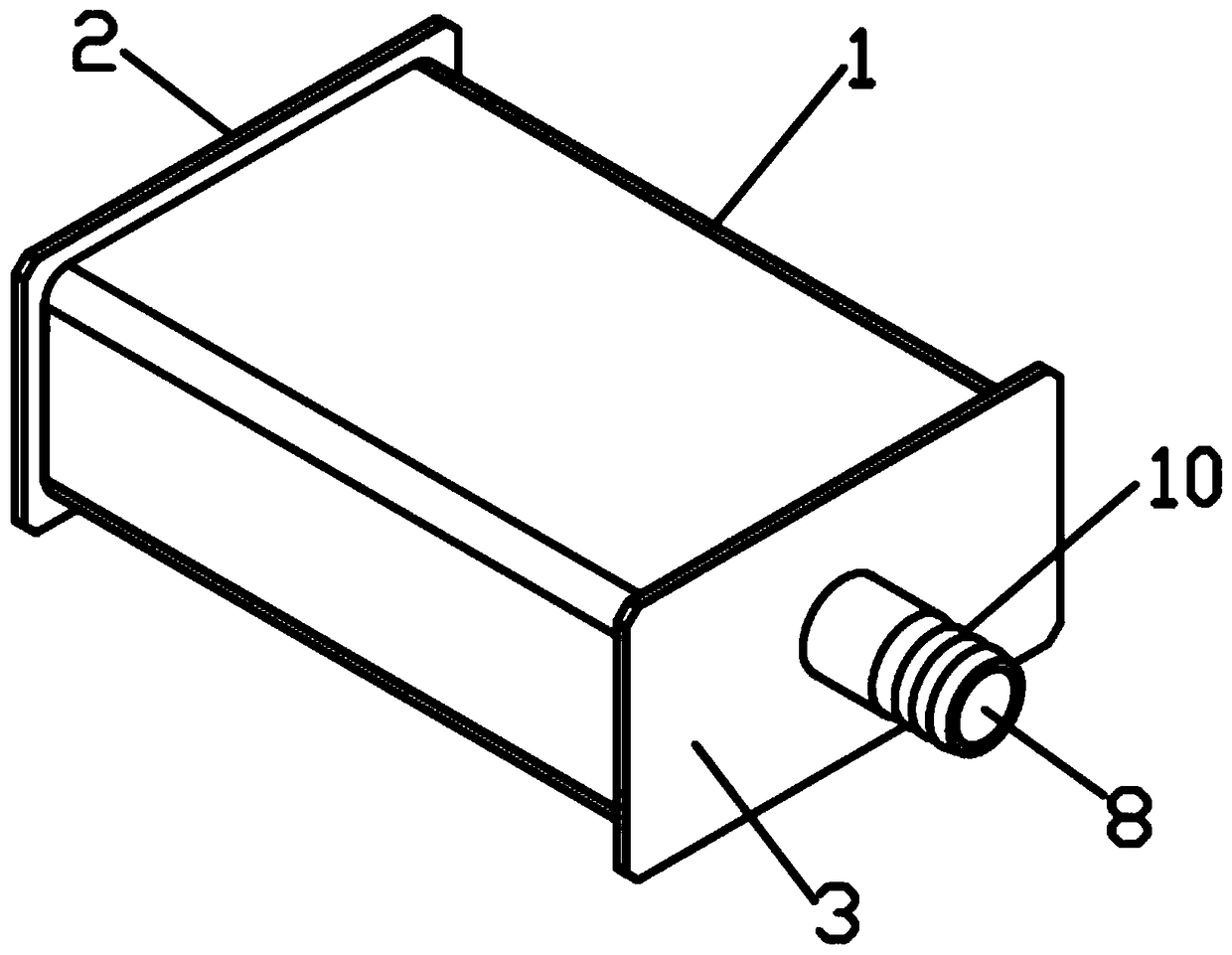 Turbulent-laminar-flow conversion device at outlet of cutting fluid circulating pool