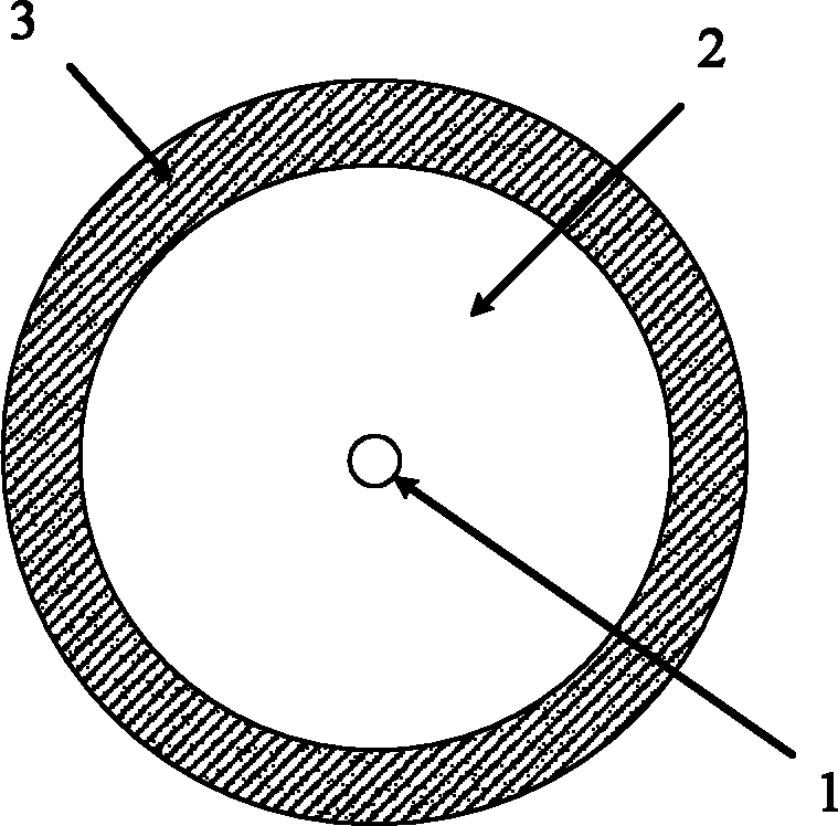 Cladded pumping optical fiber capable of efficiently adsorbing pumping light