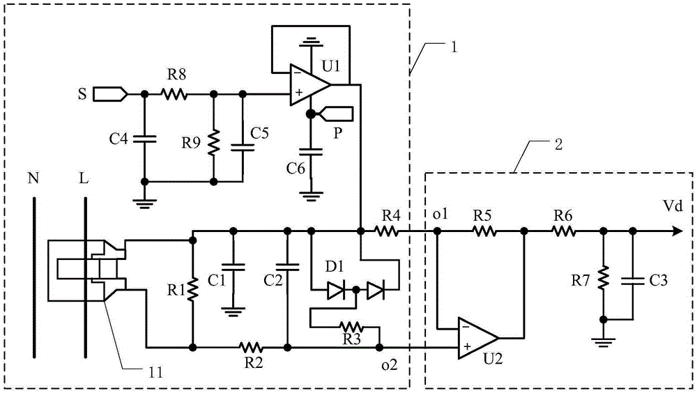 Serially-connected arc fault detection circuit and serially-connected arc fault detection method