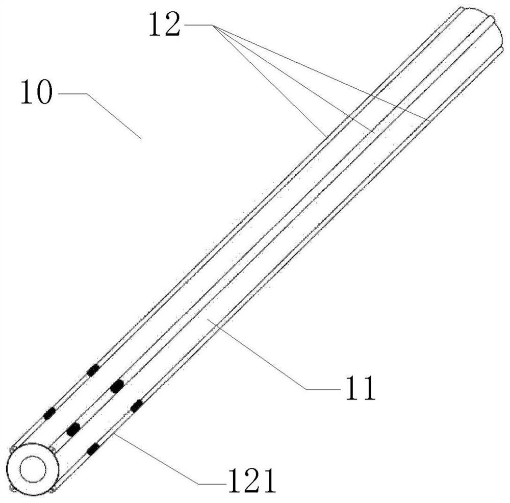 Vascular intervention catheter, device, contact force detection method and detection device