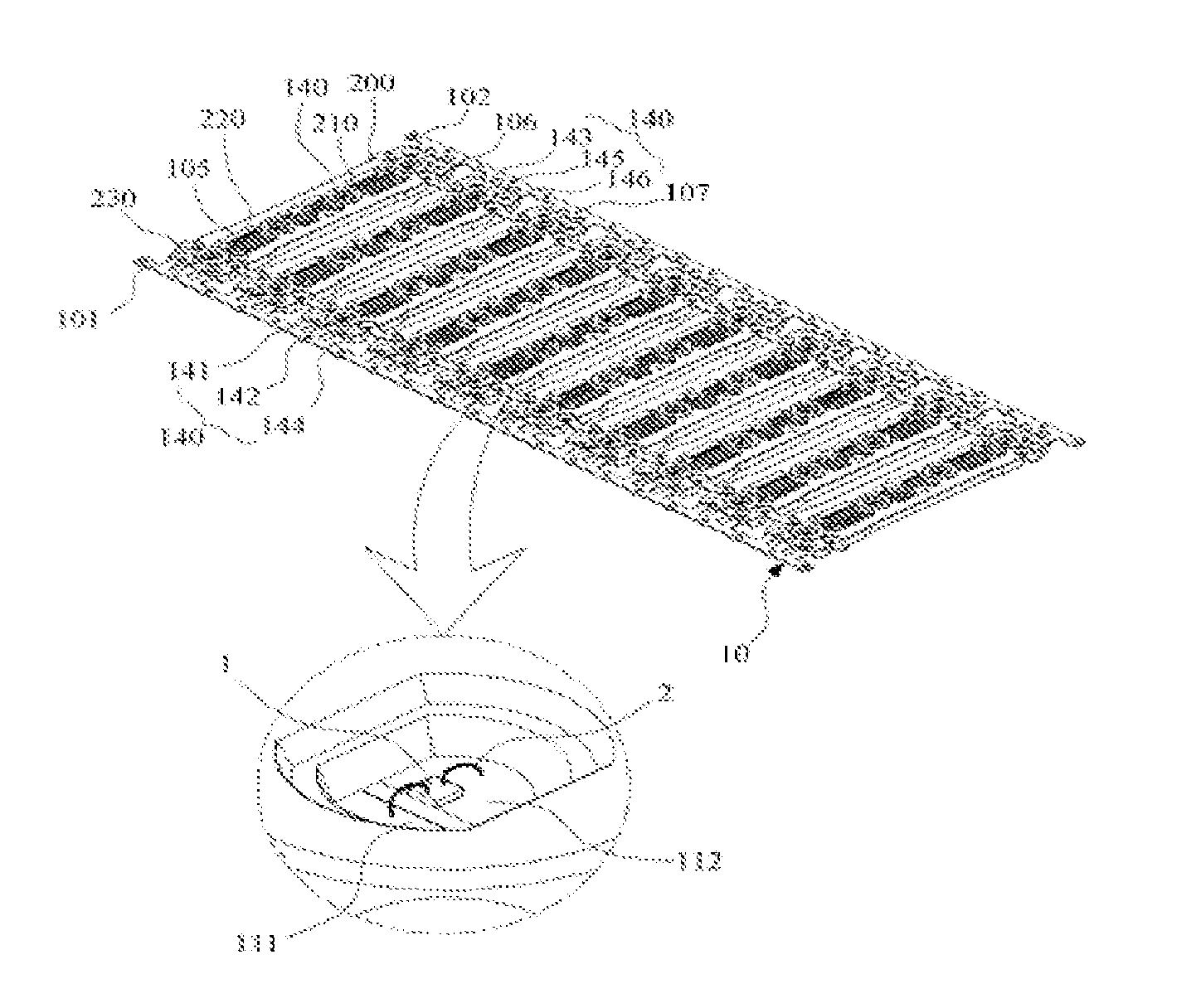 Electrode module for LED lamp