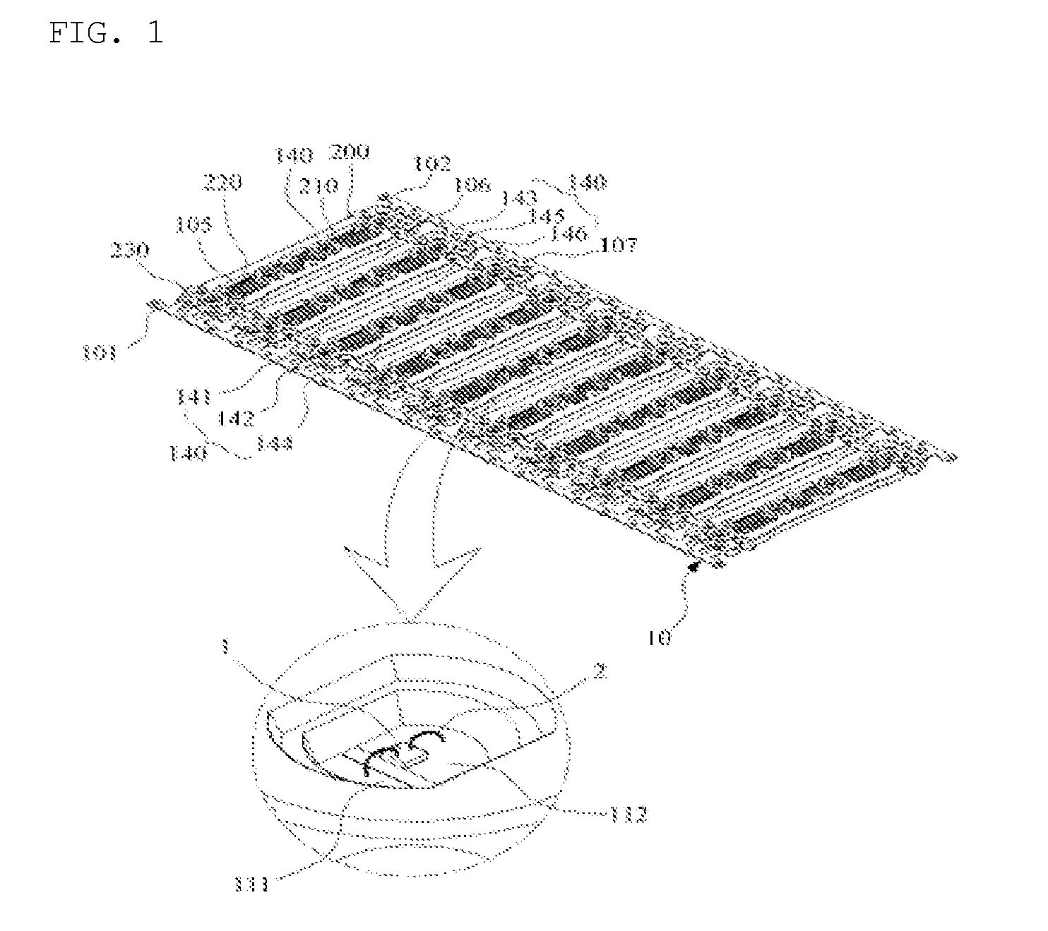 Electrode module for LED lamp