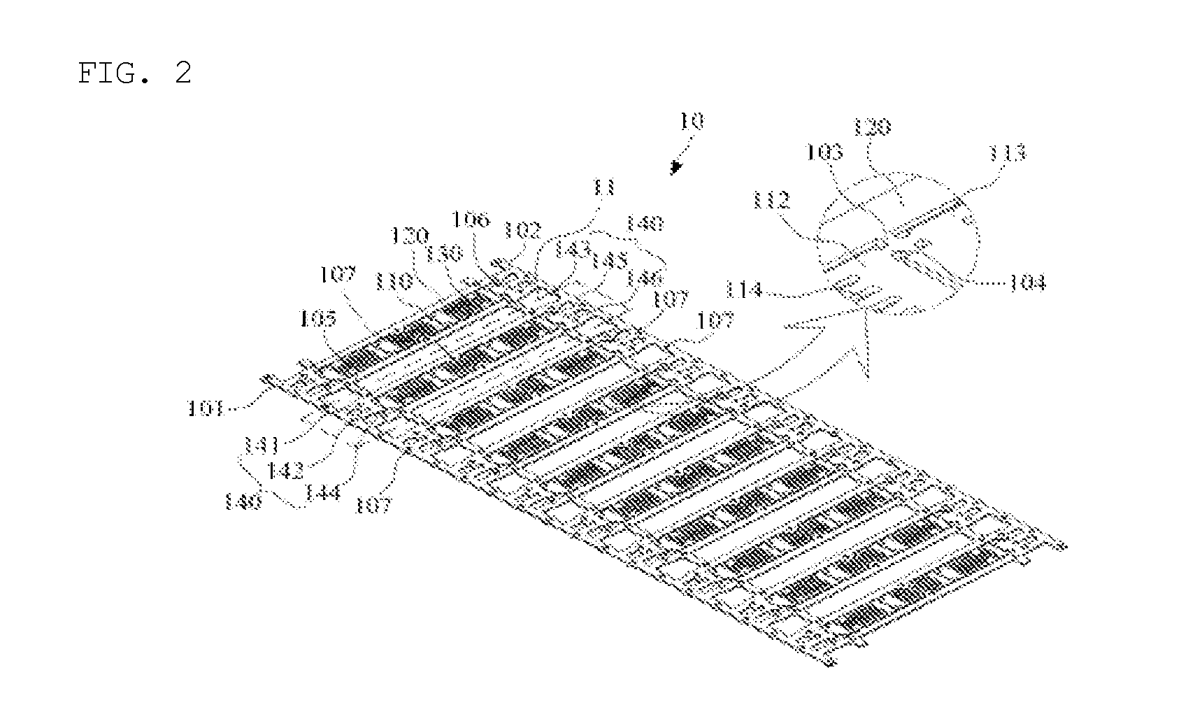 Electrode module for LED lamp