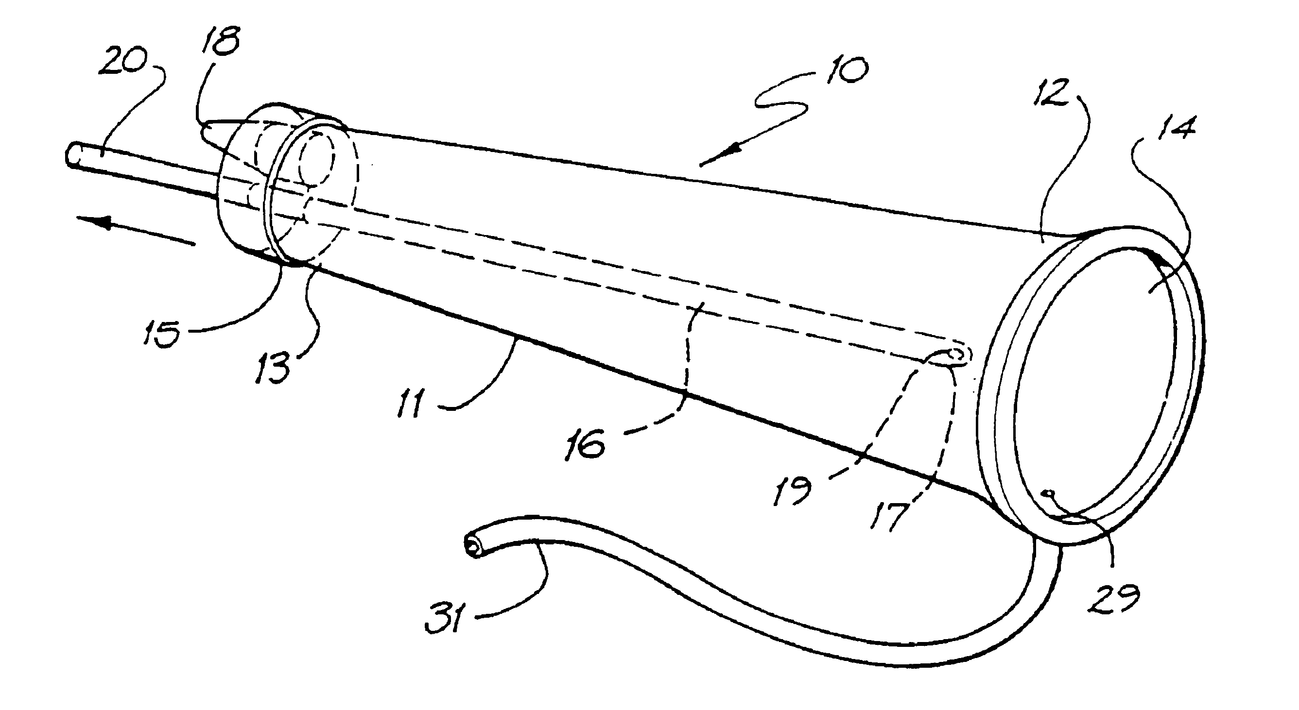 Colostomy pump device