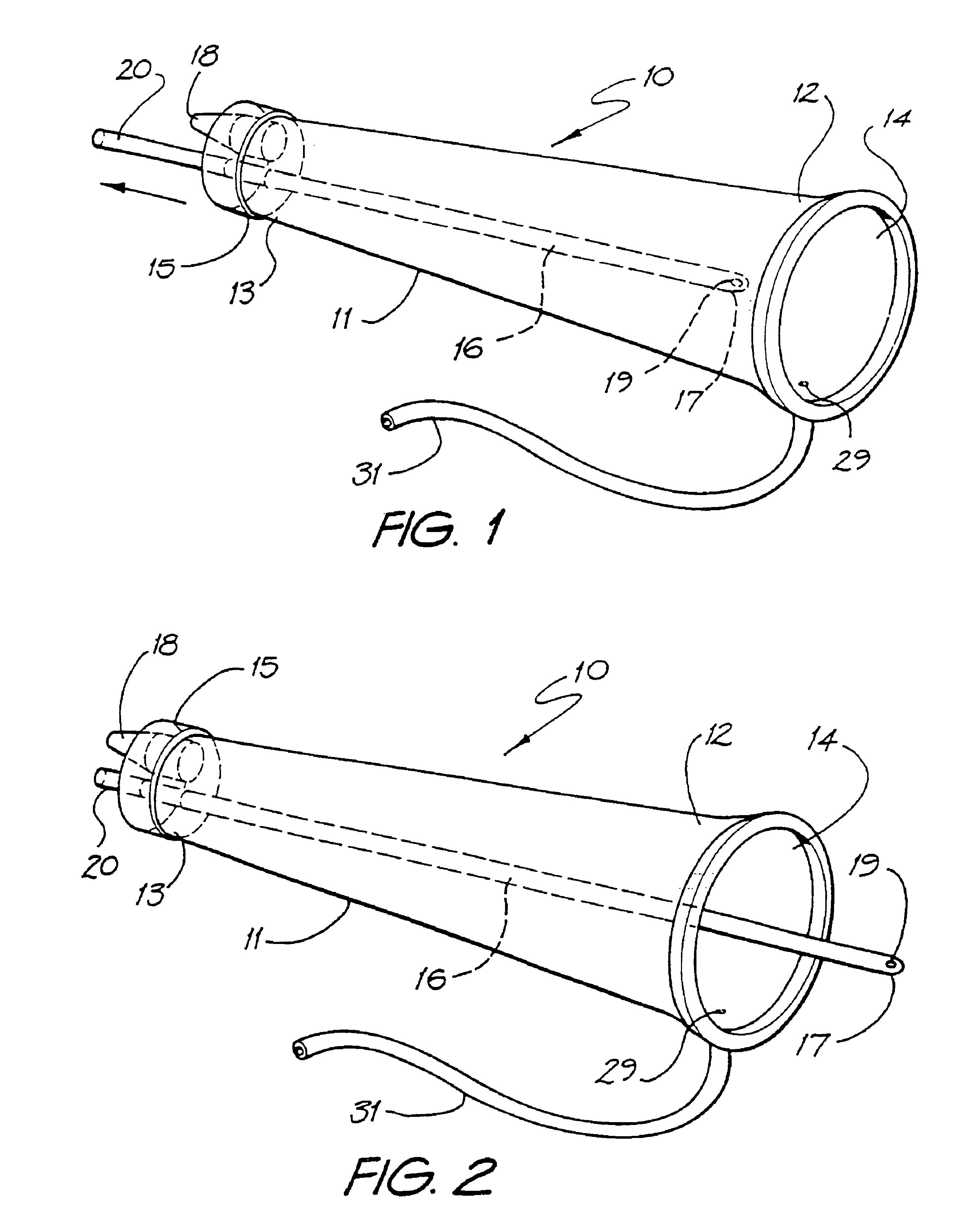 Colostomy pump device