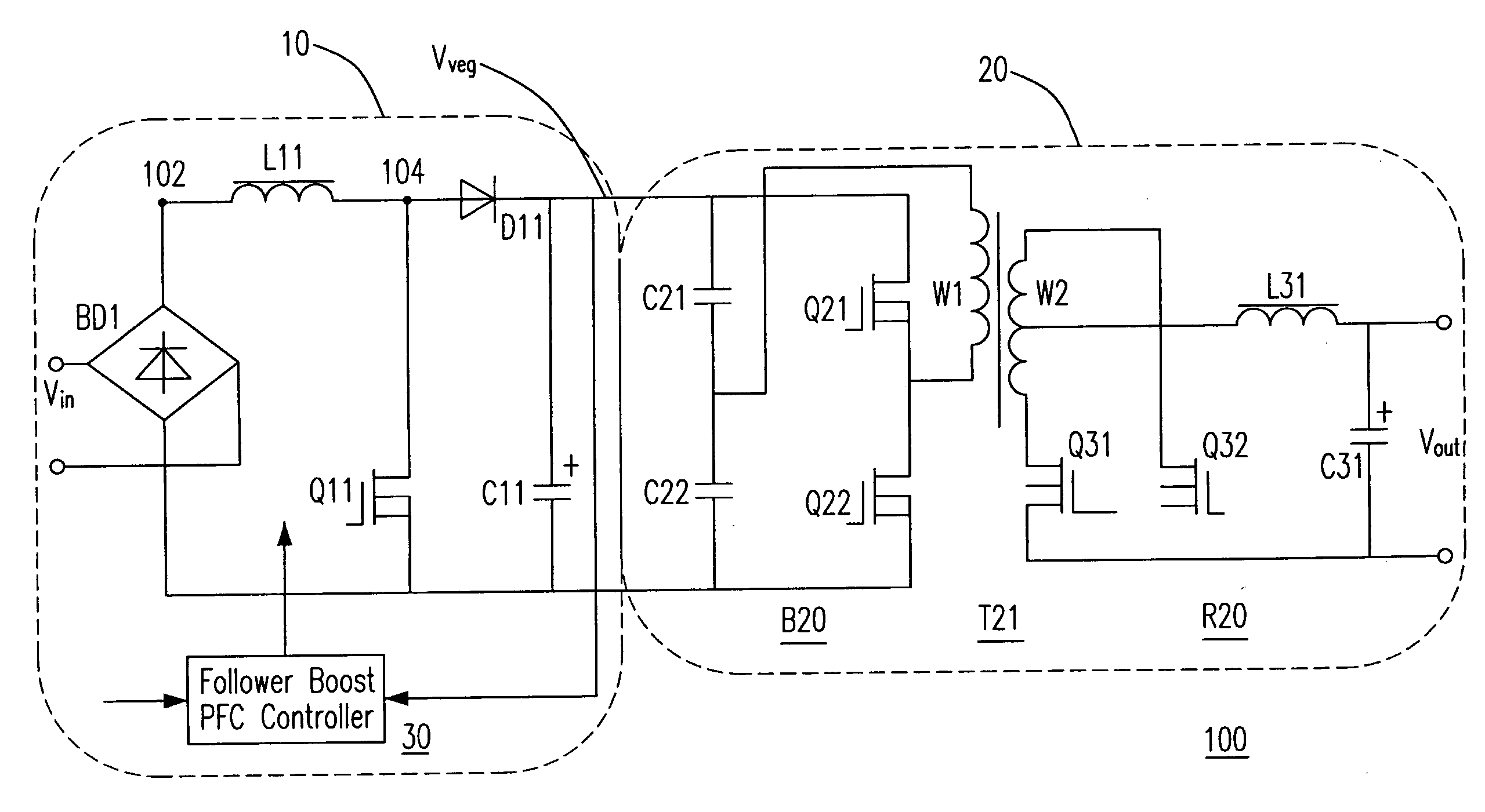 High efficiency power converter with synchronous rectification