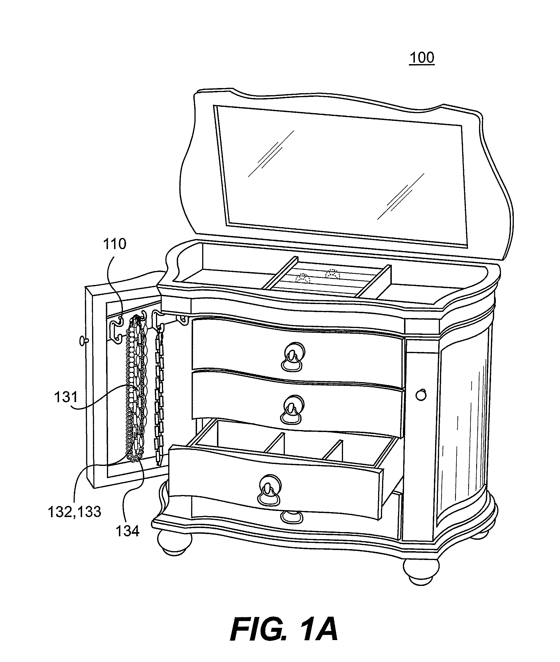 Easy access and multi-view jewelry box