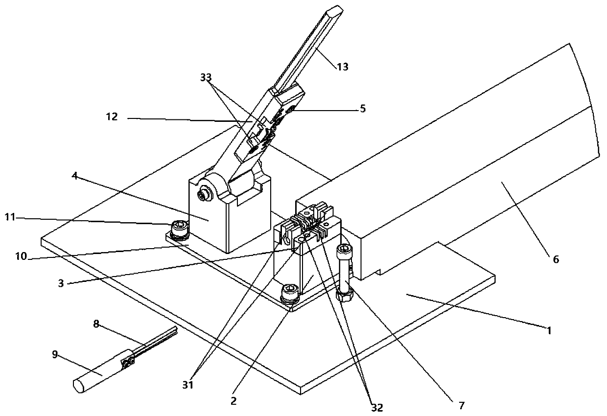 Installation structure for well water level measuring rope calibration label